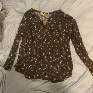 Long sleeve floral shirt